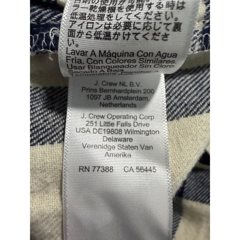 J.‎ Crew Flannel Pajama Sleep Pant Black White Plaid Print Check XS - Picture 6 of 8